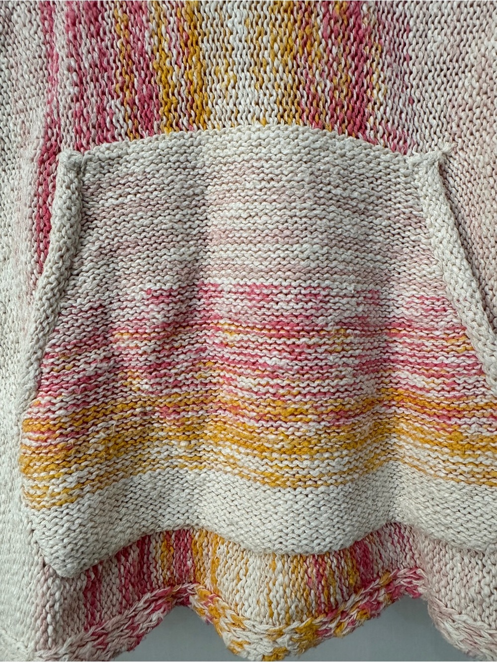 Rip Curl Textured Baja Hoodie with Pink & Orange Stripe Accents - Picture 6 of 7